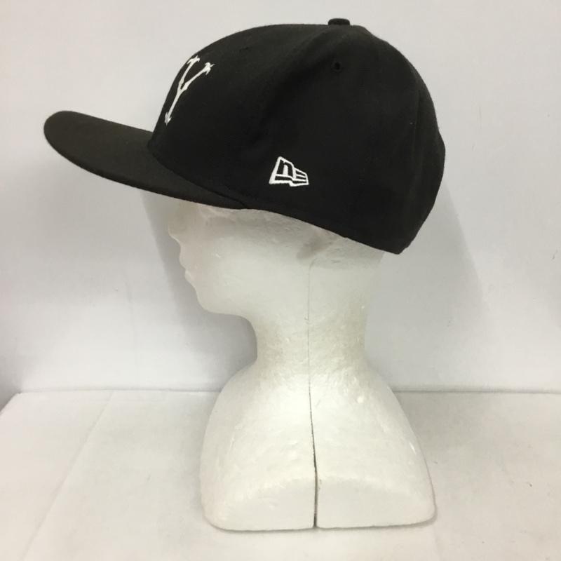 ニューエラ NEW ERA 帽子 キャップ 59FIFTY NY 63.5cm ロゴ、文字 黒 / ブラック /  メンズ USED 古着 中古 10124283