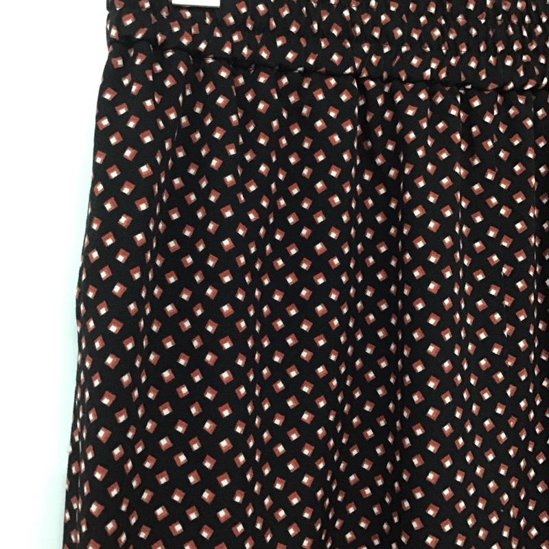 フリークスストア FREAK S STORE パンツ ワークパンツ、ペインターパンツ ワイドパンツ カジュアルパンツ ワークパンツ FREE プリント 黒 / ブラック /  レディース USED 古着 中古 10142673