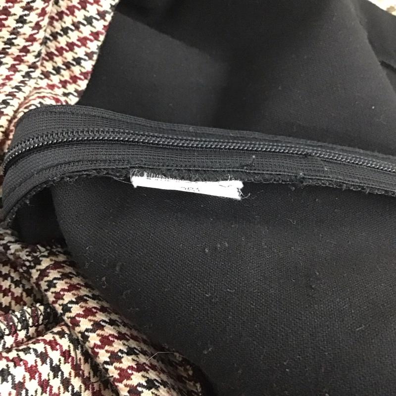 ザラウーマン ZARA WOMAN ワンピース ロングスカート 長袖ワンピース ノーカラーワンピース フレアロングワンピース M チェック マルチカラー / マルチカラー /  レディース USED 古着 中古 10111162