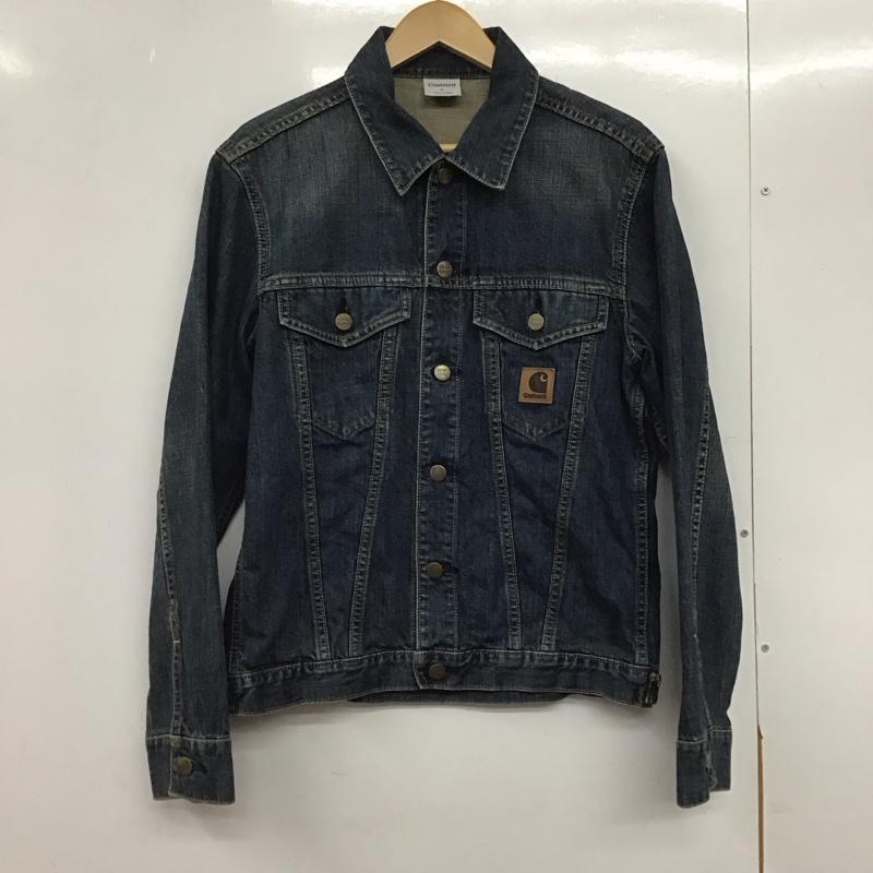カーハート Carhartt ジャケット、上着 ジャケット、ブレザー デニムジャケット Gジャン アウター カジュアルジャケット L ロゴ、文字 インディゴ / インディゴ /  メンズ USED 古着 中古 10145242