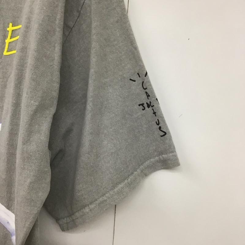 ネイバーフッド NEIGHBORHOOD Tシャツ 半袖 半袖カットソー プリントTシャツ クルーネックカットソー cactusjack L プリント 灰 / グレー /  メンズ USED 古着 中古 10140965