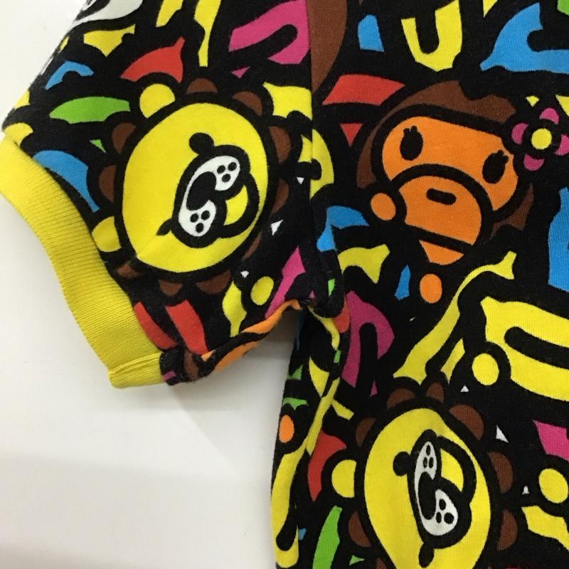 アベイシングエイプ A BATHING APE ポロシャツ 半袖 BAPE KIDS 120cm 総柄 マルチカラー / マルチカラー /  ボーイズ USED 古着 中古 10134556