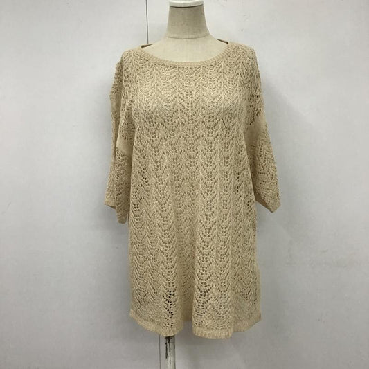 マウジー MOUSSY カットソー 半袖 010ESK70-0920 CROCHET LIKE トップス FREE 無地 アイボリー / アイボリー /  レディース USED 古着 中古 10106096