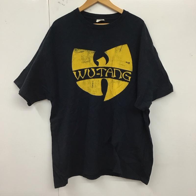 ギルダン GILDAN Tシャツ 半袖 WU-TANG バンドTシャツ ヒップホップ ロゴ、文字 黒 / ブラック / X 黄 / イエロー /  メンズ USED 古着 中古 10123355