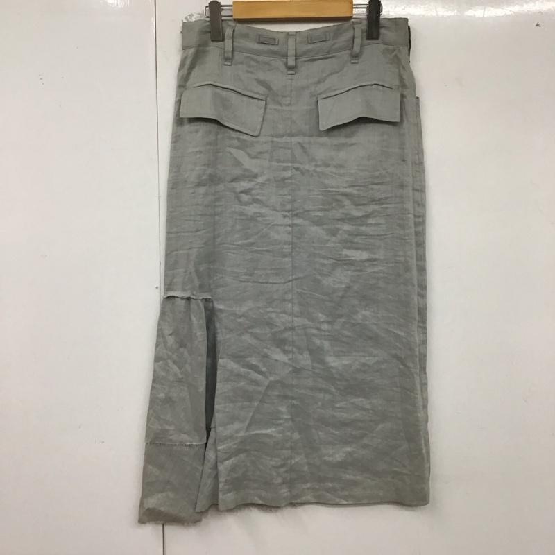 ワイズ Y s スカート ロングスカート 1 無地 灰 / グレー /  レディース USED 古着 中古 10129699