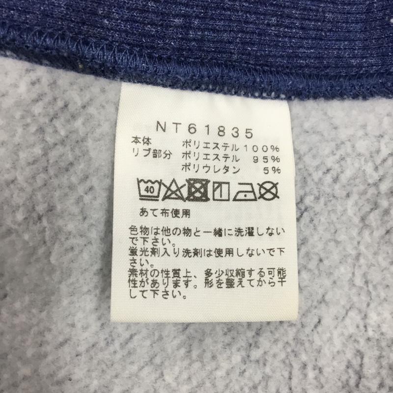 ザノースフェイス THE NORTH FACE パーカー 長袖 nt61835 スクエアロゴフーディープルオーバーパーカー 長袖スウェット M ロゴ、文字 青 / ブルー /  メンズ USED 古着 中古 10121805
