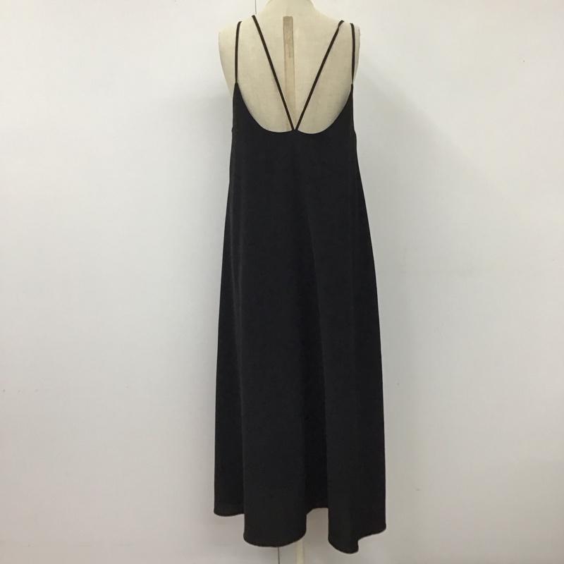 オペークドットクリップ OPAQUE.CLIP ワンピース ロングスカート M 無地 黒 / ブラック /  レディース USED 古着 中古 10121152