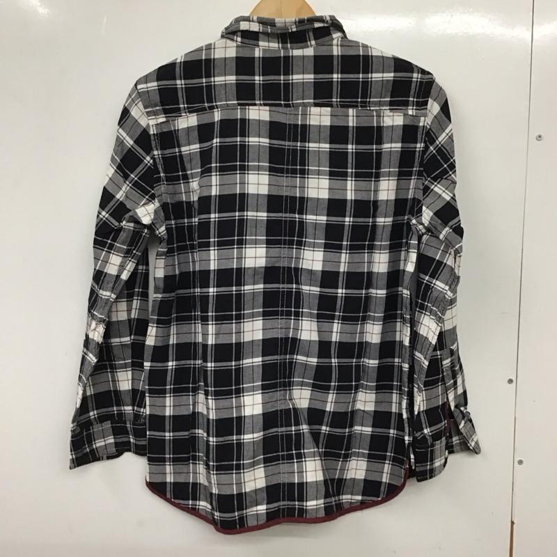 ニコアンド niko and... シャツ、ブラウス 長袖 M チェック 白 / ホワイト / X 黒 / ブラック /  レディース USED 古着 中古 10134201