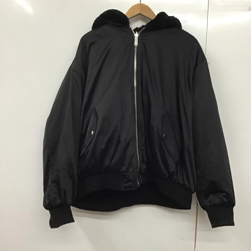 ザラ ZARA ジャケット、上着 ジャンパー、ブルゾン リバーシブル M 無地 黒 / ブラック /  レディース USED 古着 中古 10141829