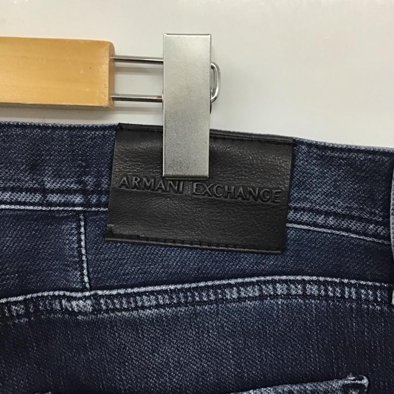 アルマーニエクスチェンジ ARMANI EXCHANGE パンツ デニム、ジーンズ 3LZJ13 Z7P6Z SLIM ストレッチ 34 ロゴ、文字 インディゴ / インディゴ /  メンズ USED 古着 中古 10120207