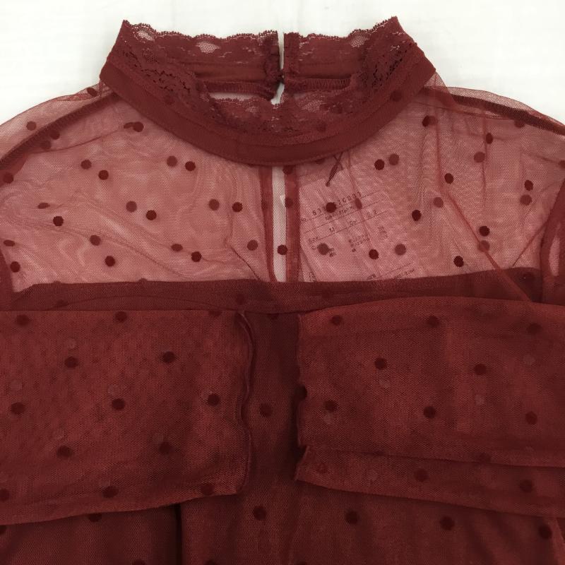 オリーブデオリーブ OLIVE des OLIVE カットソー 長袖 M ドット 赤 / レッド /  レディース USED 古着 中古 10140457