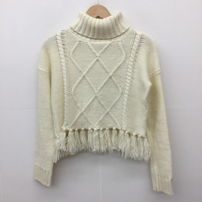 ダズリン dazzlin ニット、セーター 長袖 FREE 無地 白 / ホワイト /  レディース USED 古着 中古 10137908