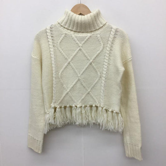 ダズリン dazzlin ニット、セーター 長袖 FREE 無地 白 / ホワイト /  レディース USED 古着 中古 10137908