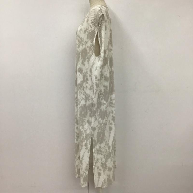 デュラス DURAS ワンピース ロングスカート D1720205 細プリーツ ノースリーブ サイドスリット FREE  灰 / グレー /  レディース USED 古着 中古 10116782