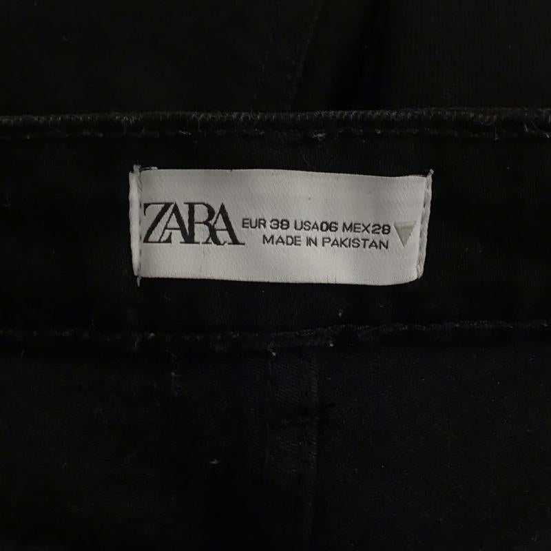ザラ ZARA パンツ デニム、ジーンズ 3643 018 800 カットオフ ストレッチ 無地 黒 / ブラック /  レディース USED 古着 中古 10142009