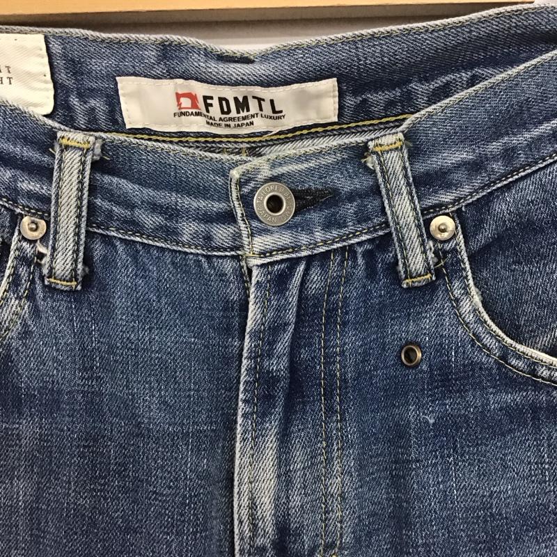 ファンダメンタル FDMTL パンツ デニム、ジーンズ デニムパンツ ワイドパンツ カジュアルパンツ 32インチ 無地 インディゴ / インディゴ /  メンズ USED 古着 中古 10143134