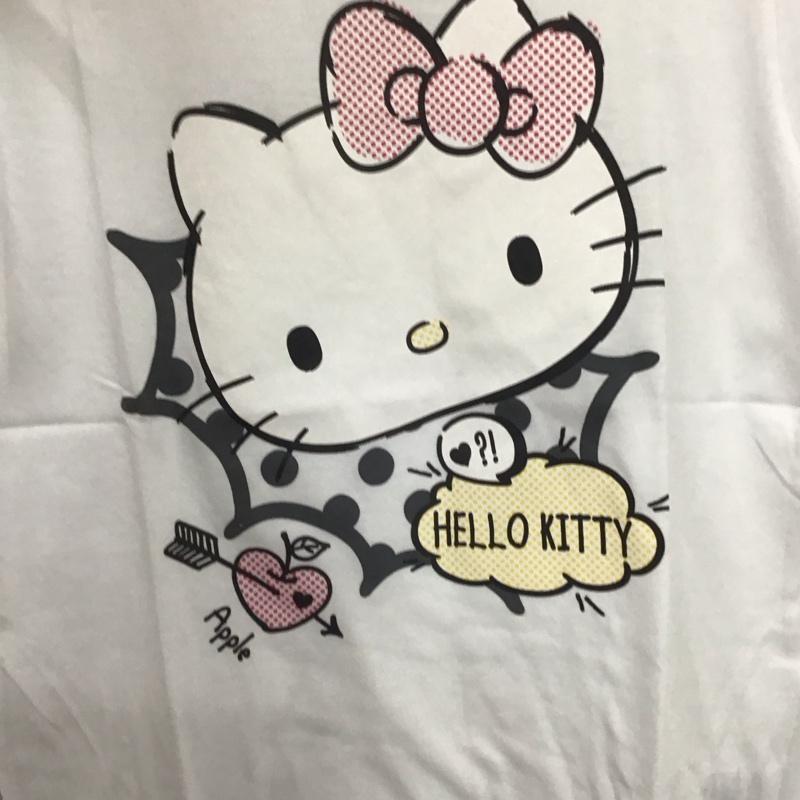 古着 USED Tシャツ 半袖 ハローキティ M キャラクター X プリント 白 / ホワイト /  レディース USED 古着 中古 10147678