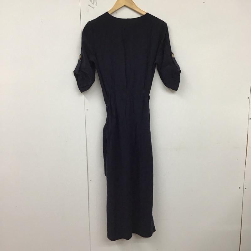 ザラ ZARA ワンピース ロングスカート M 無地 紺 / ネイビー /  レディース USED 古着 中古 10128874