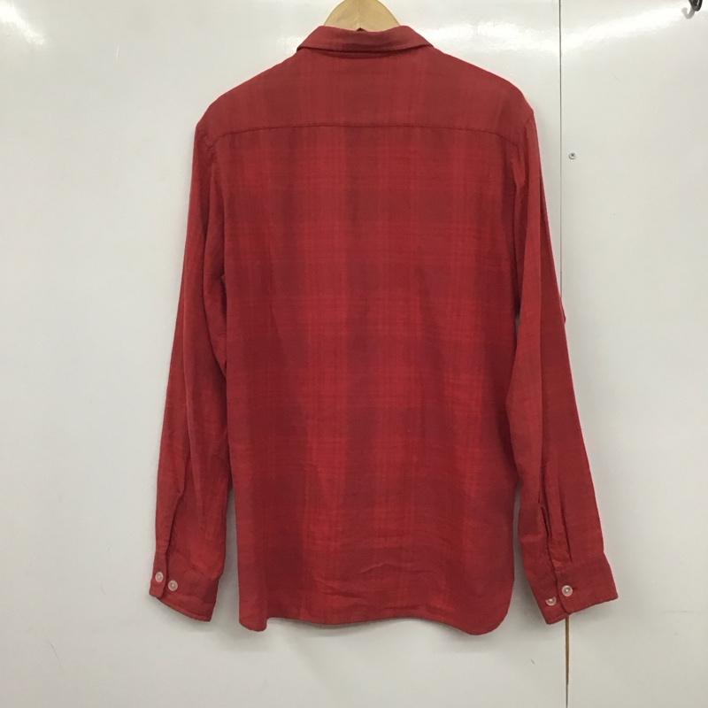 シュプリーム Supreme シャツ、ブラウス 長袖 長袖シャツ チェックシャツ カラーシャツ L チェック 赤 / レッド /  メンズ USED 古着 中古 10140851
