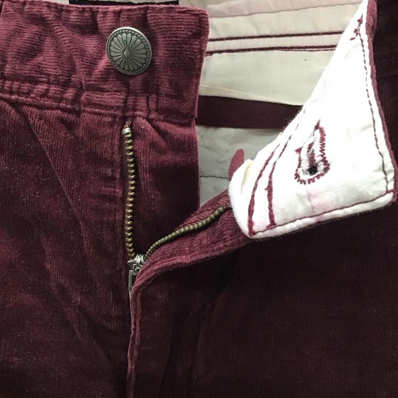 レイジブルー RAGEBLUE パンツ ワークパンツ、ペインターパンツ コーデュロイパンツ ワイドパンツ ストレッチパンツ カジュアルパンツ M 無地 えんじ / ワインレッド /  メンズ USED 古着 中古 10116880