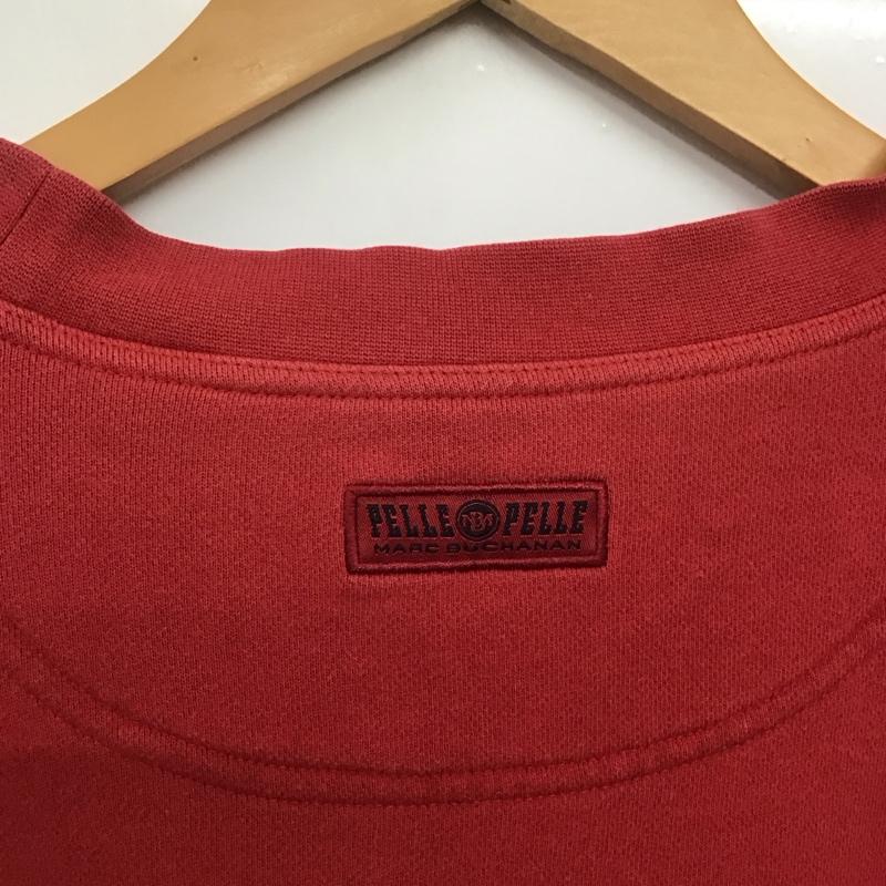 ペレペレ PELLEPELLE トレーナー 長袖 長袖トレーナー スウェット クルーネック プルオーバー XL ロゴ、文字 赤 / レッド /  メンズ USED 古着 中古 10144183