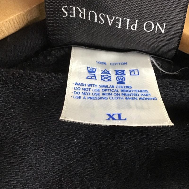 オールアラウンド ALLAROUND パーカー 長袖 長袖 XL ロゴ、文字 黒 / ブラック /  メンズ USED 古着 中古 10137236