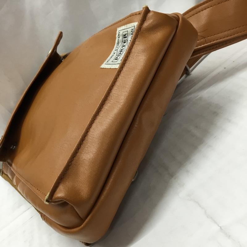 ポーター PORTER ボディバッグ ボディバッグ ワンショルダー SLING SHOULDER BAG FREE STYLE ロゴ、文字 キャメル / キャメル /  メンズ USED 古着 中古 10110586