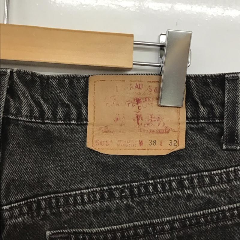 リーバイストラウスアンドコー Levi Strauss & co. パンツ デニム、ジーンズ デニムパンツ ワイドパンツ カジュアルパンツ 39インチ 無地 黒 / ブラック /  メンズ USED 古着 中古 10142339