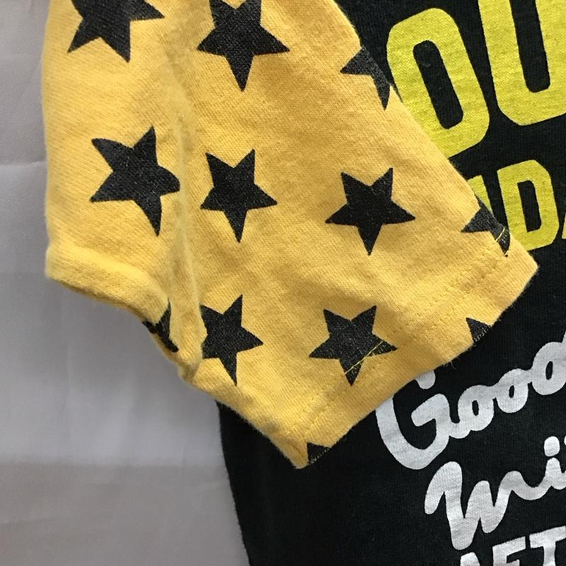 ダブルB Double B Tシャツ 七分袖 63-5202-561-13 ラグランスリーブ 星 キッズ 100cm 100cm ロゴ、文字 黒 / ブラック / X 青 / ブルー / X 黄 / イエロー /  ボーイズ USED 古着 中古 10116902