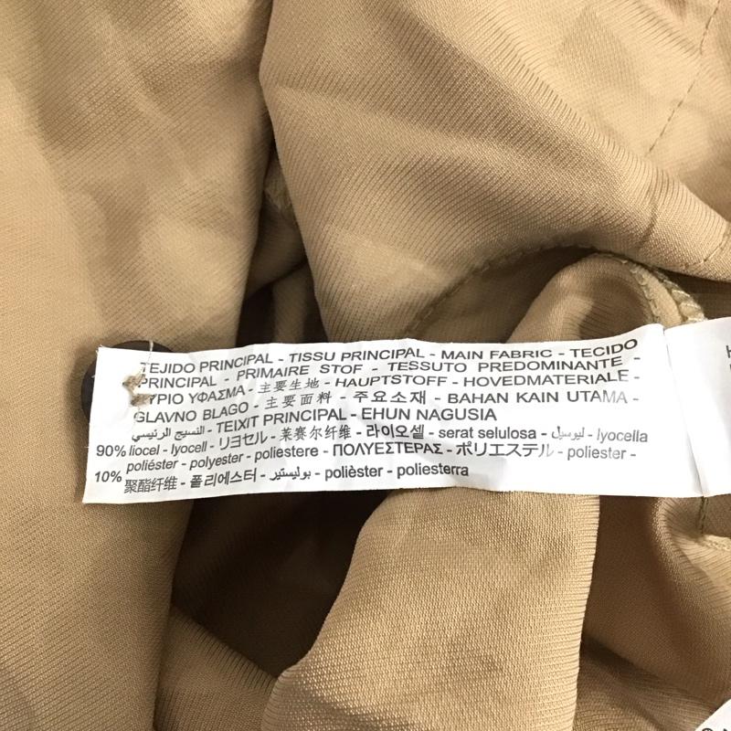 ザラ ZARA ワンピース ミニスカート 半袖ワンピース フレアスカート 前開き S 無地 ベージュ / ベージュ /  レディース USED 古着 中古 10128746