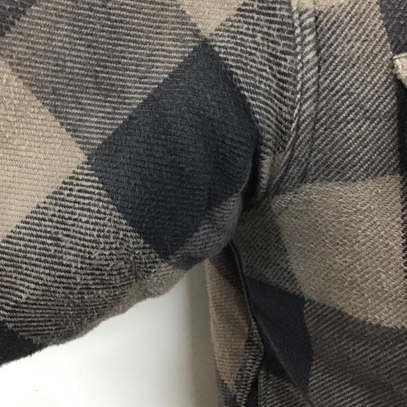 シュガーケーン SUGAR CANE ジャケット、上着 ジャケット、ブレザー チェックシャツアウター カラーシャツジャケット ポケットシャツ アウター 裏地ボア S チェック 黒 / ブラック / X 灰 / グレー /  メンズ USED 古着 中古 10106309