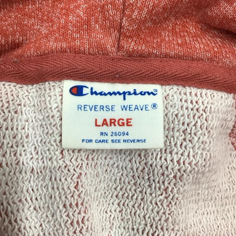 チャンピオン Champion パーカー 長袖 長袖パーカー フード付きパーカー ジップアップパーカートレーナー L 無地 赤 / レッド /  メンズ USED 古着 中古 10113878