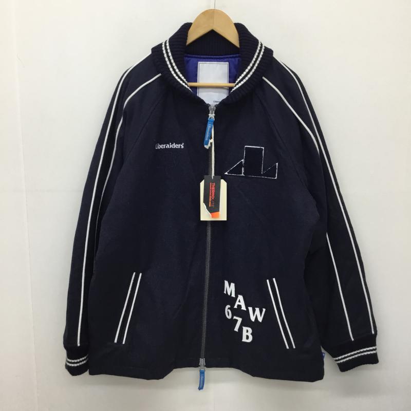 リベレイダース Liberaiders ジャケット、上着 ジャンパー、ブルゾン M.A.W AWARD JACKET 720092103 L ロゴ、文字 紺 / ネイビー /  メンズ USED 古着 中古 10137901