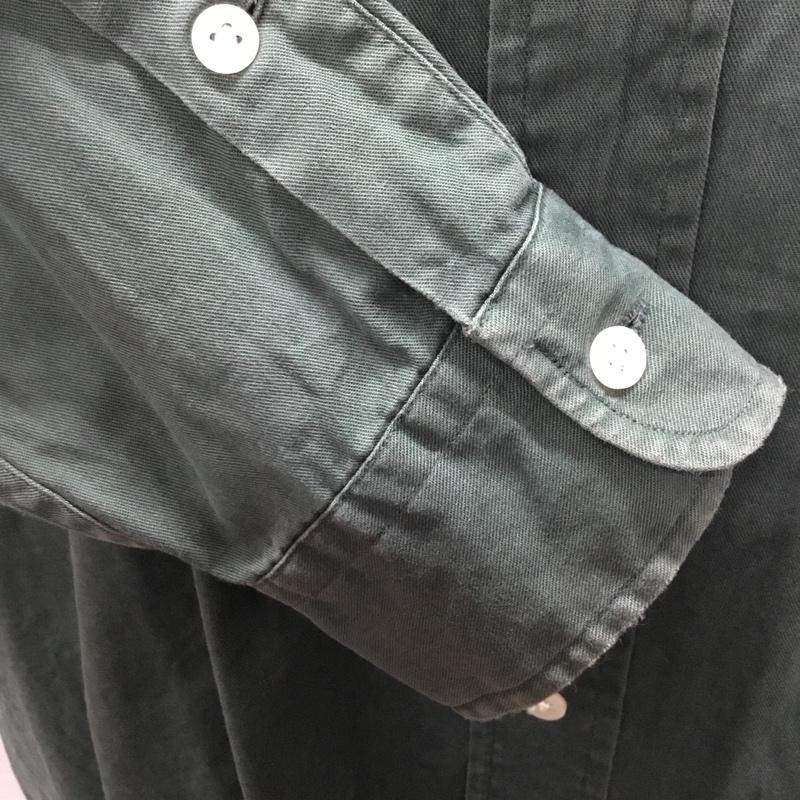 ラルフローレン RALPHLAUREN シャツ、ブラウス 長袖 長袖シャツ カラーシャツ 長袖カットソー ボタンダウンシャツ L ロゴ、文字 緑 / グリーン /  メンズ USED 古着 中古 10114840