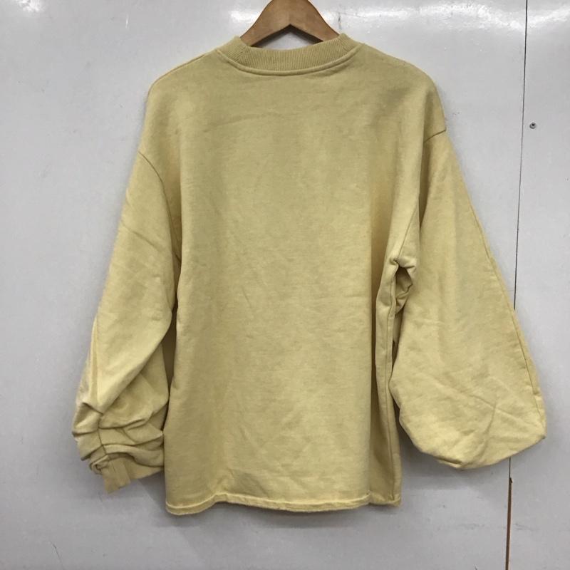 ザラ ZARA トレーナー 長袖 S 無地 黄 / イエロー /  レディース USED 古着 中古 10136873