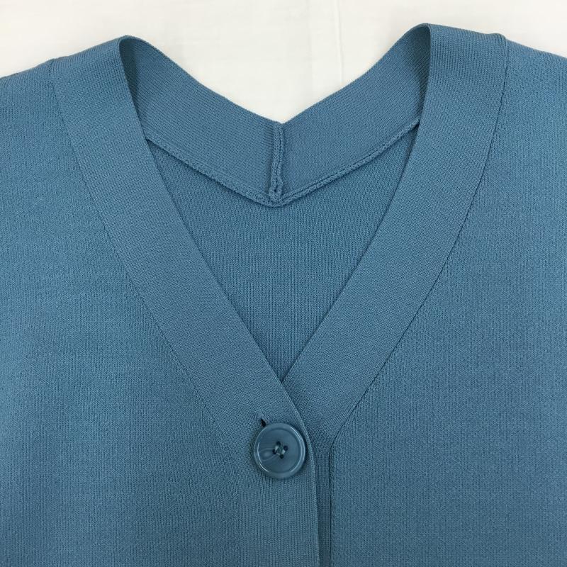 アズールバイマウジー AZUL BY MOUSSY カーディガン 長袖 250HSF70-191C FREE 無地 青 / ブルー /  レディース USED 古着 中古 10143152