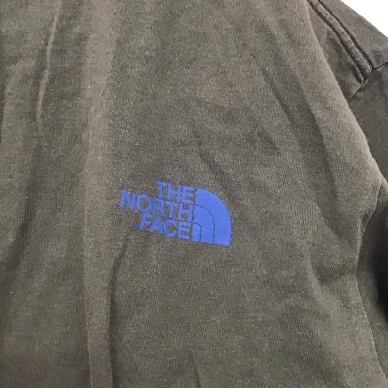 ザノースフェイス THE NORTH FACE Tシャツ 半袖 半袖カットソー プリントTシャツ クルーネックカットソー S ロゴ、文字 カーキ / カーキ /  メンズ USED 古着 中古 10145536