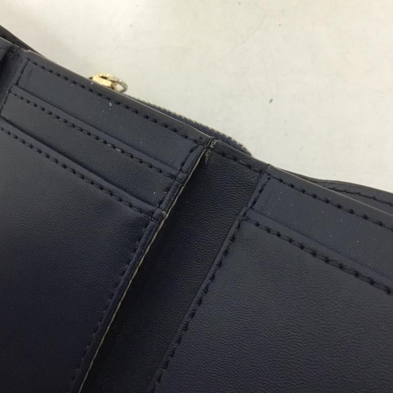 マイケルコース MICHAEL KORS 財布 コンパクト財布 35H9GTVZ5B 三つ折り財布 パスケース ロゴ、文字 紺 / ネイビー /  レディース USED 古着 中古 10144840