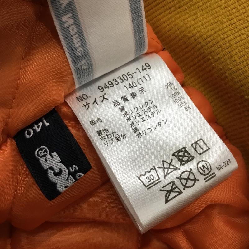 エクストララージ XLARGE ジャケット、上着 ジャンパー、ブルゾン ジップアップジャケット ジャンパー ジャケット カジュアルジャケット アウター 140cm ロゴ、文字 マスタード / マスタード /  ボーイズ USED 古着 中古 10116538