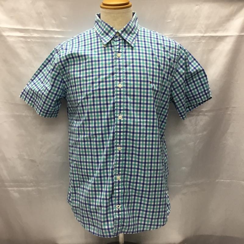 トミーヒルフィガー TOMMY HILFIGER シャツ、ブラウス 半袖 半袖シャツ チェックシャツ カラーシャツ カジュアルシャツ ボタンダウンシャツ XL チェック マルチカラー / マルチカラー /  メンズ USED 古着 中古 10106602