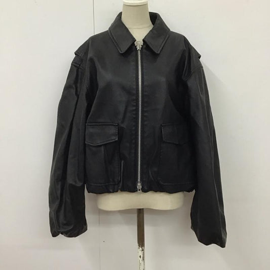 マウジー MOUSSY ジャケット、上着 ジャケット、ブレザー 010HSJ30-0170 フェイクレザー FREE 無地 黒 / ブラック /  レディース USED 古着 中古 10119634