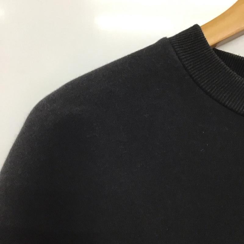 アクレント ACLENT トレーナー 長袖 長袖トレーナー スウェット クルーネック プルオーバー FREE ロゴ、文字 黒 / ブラック /  メンズ USED 古着 中古 10142950