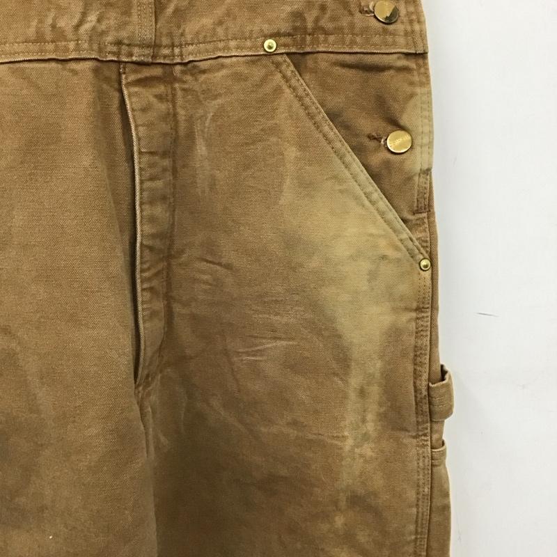 カーハート Carhartt サロペット・オーバーオール サロペット、オーバーオール R02 BRN ダックビブオーバーオール ロゴ、文字 茶 / ブラウン /  メンズ USED 古着 中古 10138675