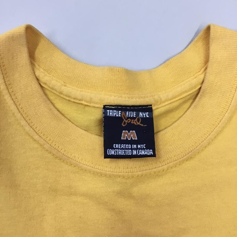 古着 USED Tシャツ 半袖 半袖カットソー プリントTシャツ クルーネックカットソー M ロゴ、文字 黄 / イエロー /  メンズ USED 古着 中古 10115629