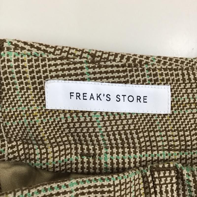 フリークスストア FREAK S STORE パンツ スラックス スラックスパンツ ワイドパンツ チェックカジュアルパンツ センタータックパンツ L チェック マルチカラー / マルチカラー /  メンズ USED 古着 中古 10113890