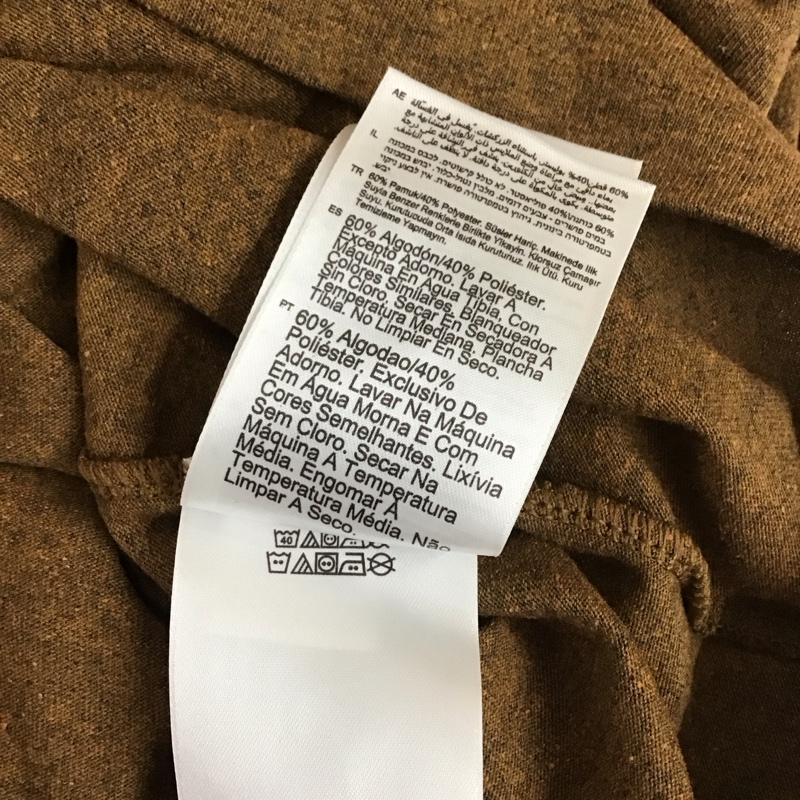 カーハート Carhartt Tシャツ 半袖 K87-M Tシャツ 半袖カットソー クルーネックカットソー L ロゴ、文字 茶 / ブラウン /  メンズ USED 古着 中古 10112529