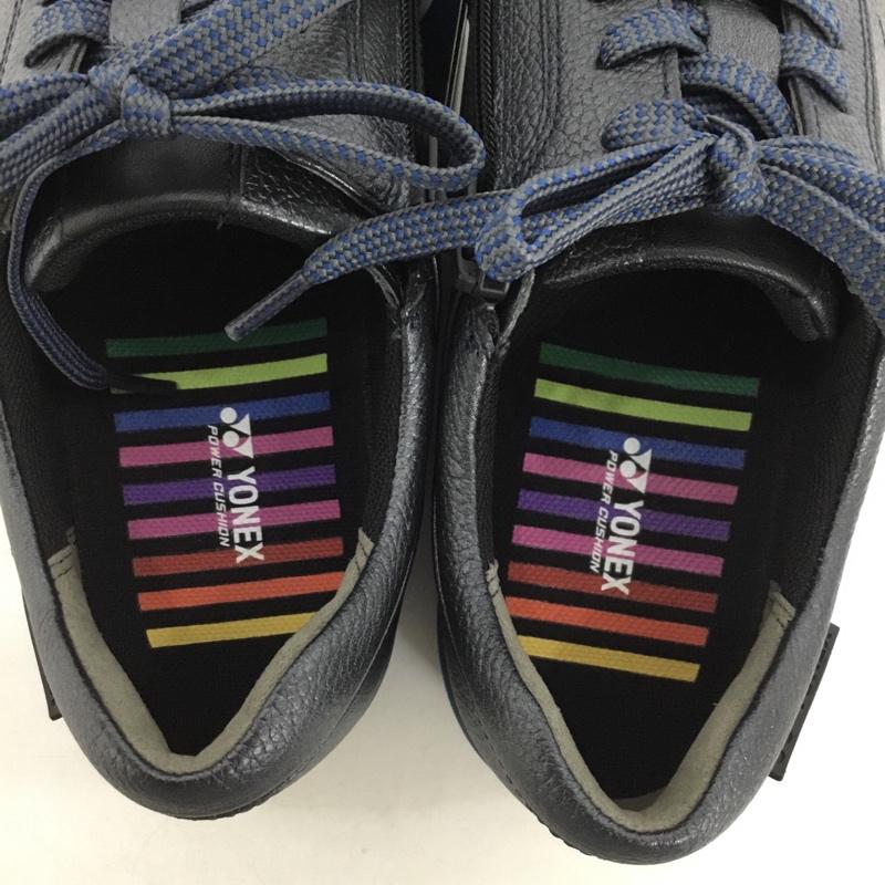 ヨネックス YONEX スニーカー スニーカー SHW-LC92 パワークッション 24.5cm ウォーキングシューズ 箱有 24.5cm ロゴ、文字 黒 / ブラック / X 紺 / ネイビー /  レディース USED 古着 中古 10147940