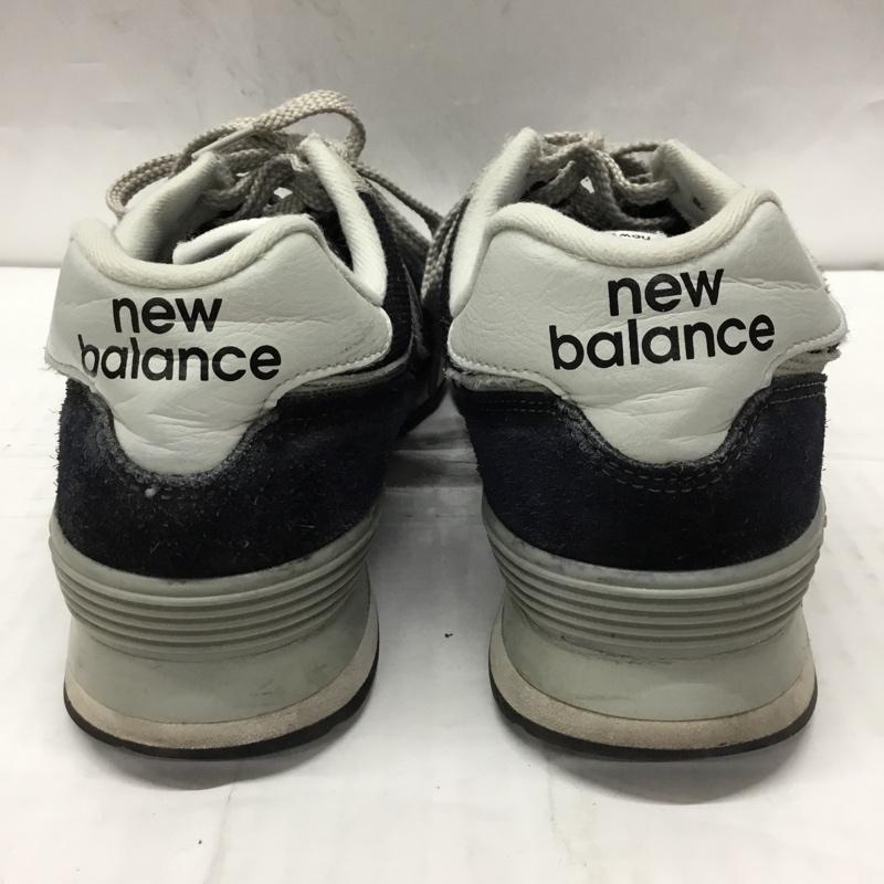 ニューバランス New Balance スニーカー スニーカー ML574EGK 27cm 27.0cm ロゴ、文字 紺 / ネイビー / X 灰 / グレー /  メンズ USED 古着 中古 10107584
