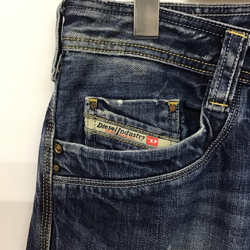 ディーゼル DIESEL パンツ デニム、ジーンズ デニムパンツ スリムパンツ カジュアルパンツ 30インチ 無地 インディゴ / インディゴ /  メンズ USED 古着 中古 10142645