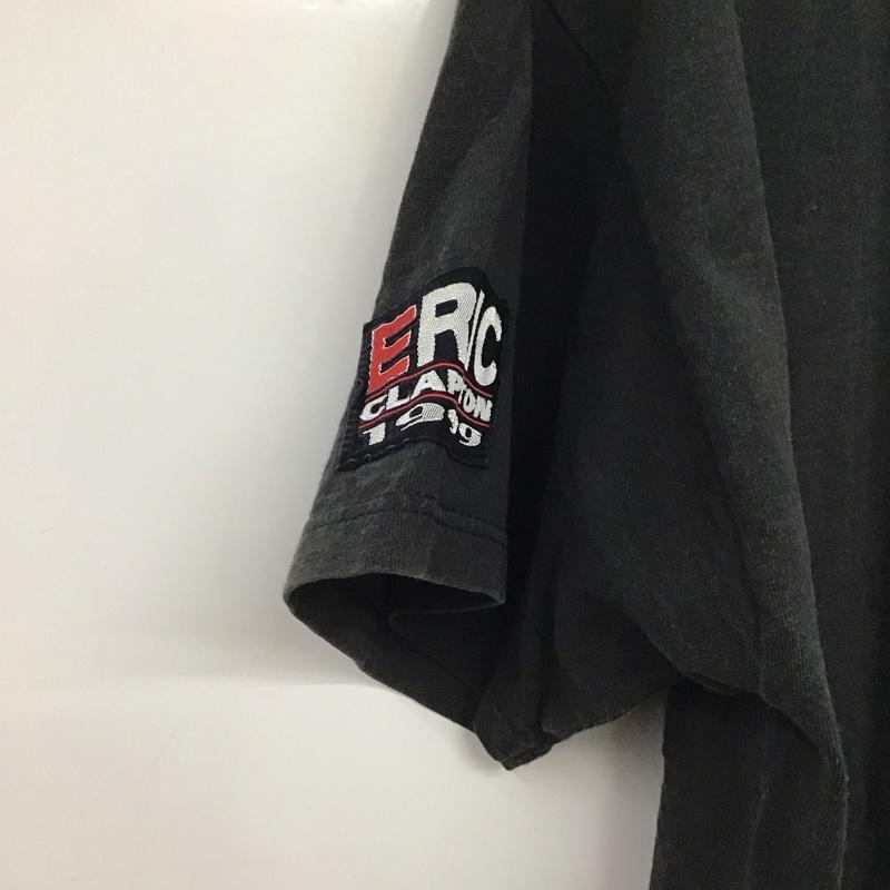 ジャージーズ JERZEES Tシャツ 半袖 半袖カットソー プリントTシャツ クルーネックカットソー L プリント 黒 / ブラック /  メンズ USED 古着 中古 10140710